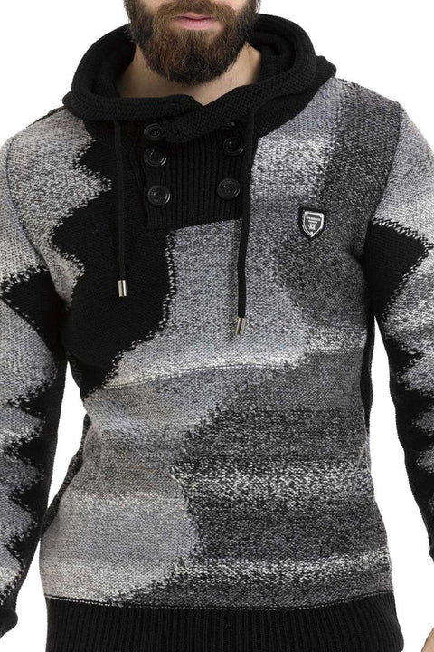 CP261 Hooded Thick Sweater