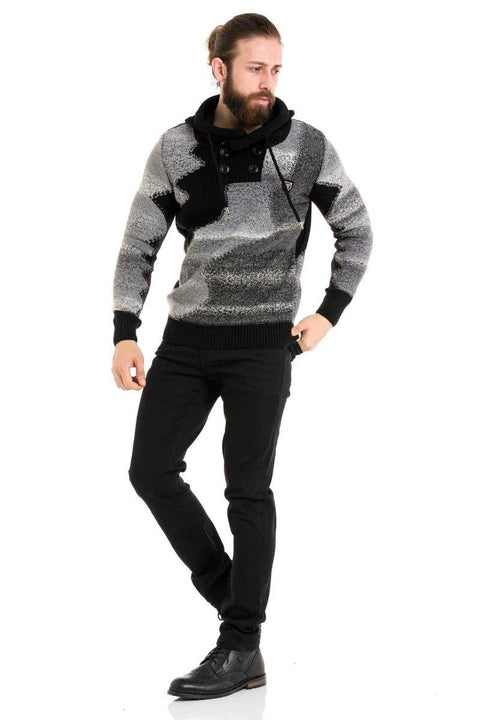 CP261 Hooded Thick Sweater