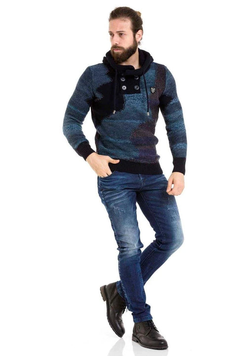 CP261 Hooded Thick Sweater