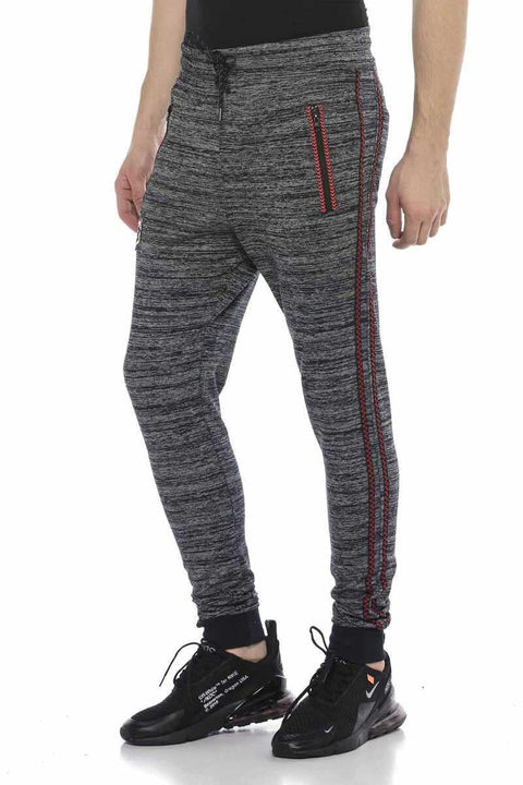 CR119 Side Striped Low Waist Slim Bottom Tracksuit