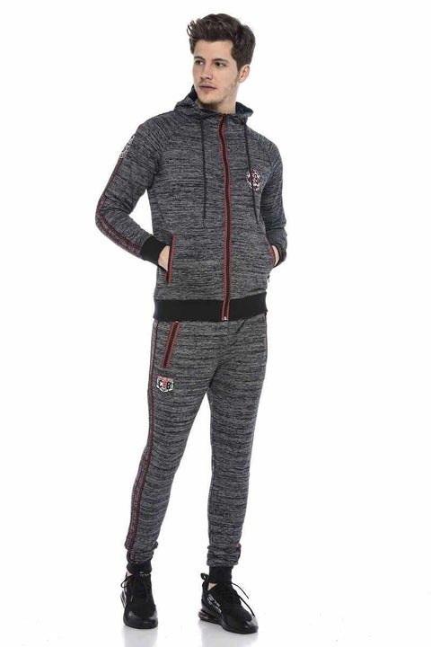 CR119 Side Striped Low Waist Slim Bottom Tracksuit