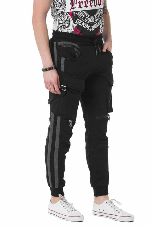 CT125 Striped Cargo Pocket Bottom Tracksuit