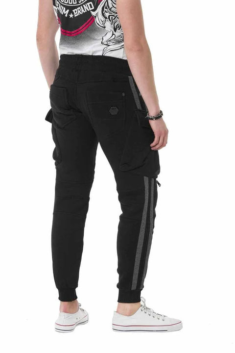 CT125 Striped Cargo Pocket Bottom Tracksuit