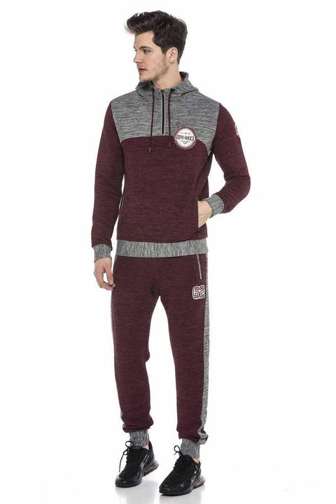 CT120 Striped Elastic Pocket Bottom Tracksuit