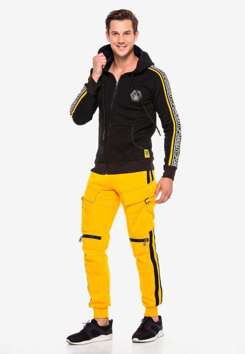 CT125 Striped Cargo Pocket Bottom Tracksuit