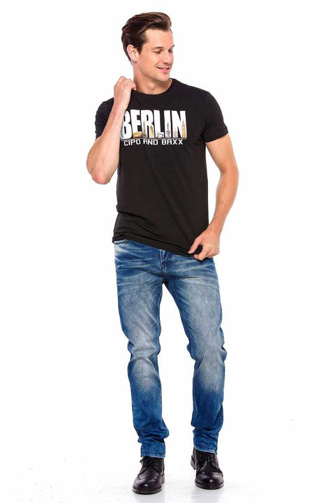 CT166 Berlin Printed Crew Neck T-Shirt