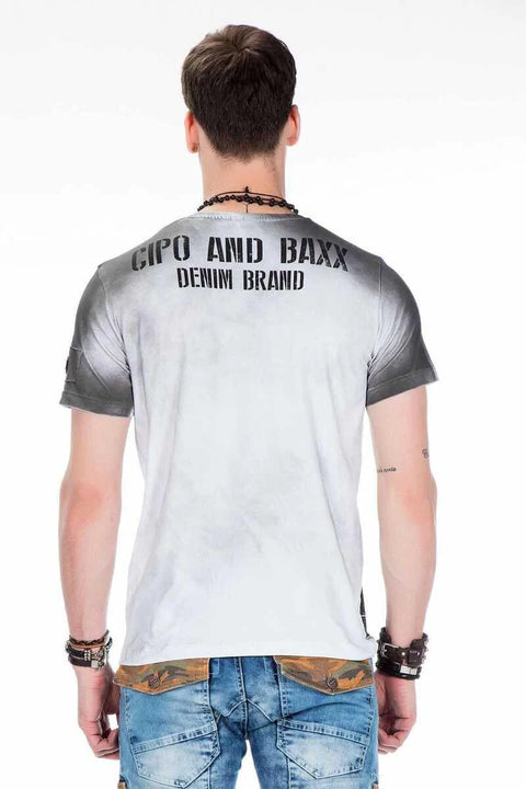 CT412 Viking Warrior Printed Slim Fit Men's T-Shirt