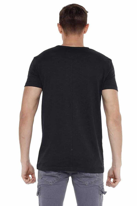 CT522 Men's Wide Collar Basic T-Shirt