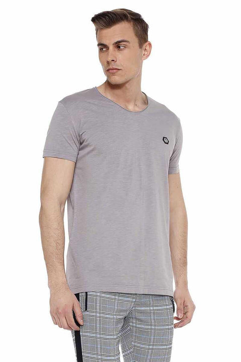 CT522 Men's Wide Collar Basic T-Shirt