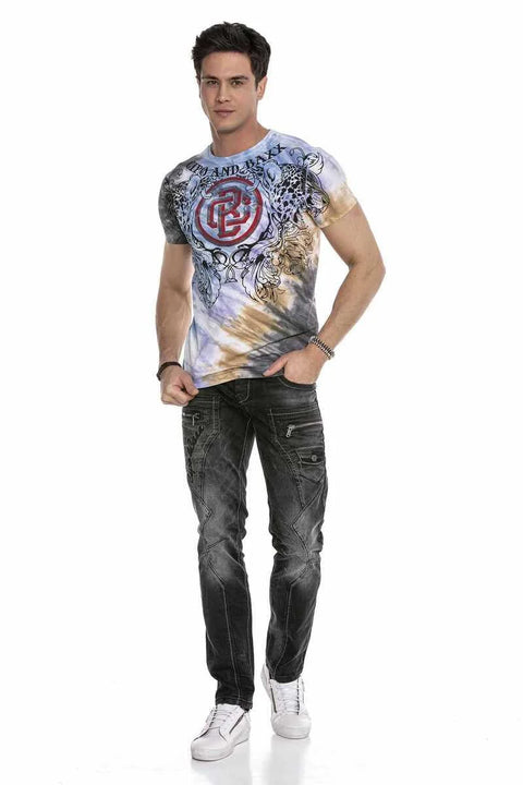 CT643 Twin Head Puma Colorful T-Shirt