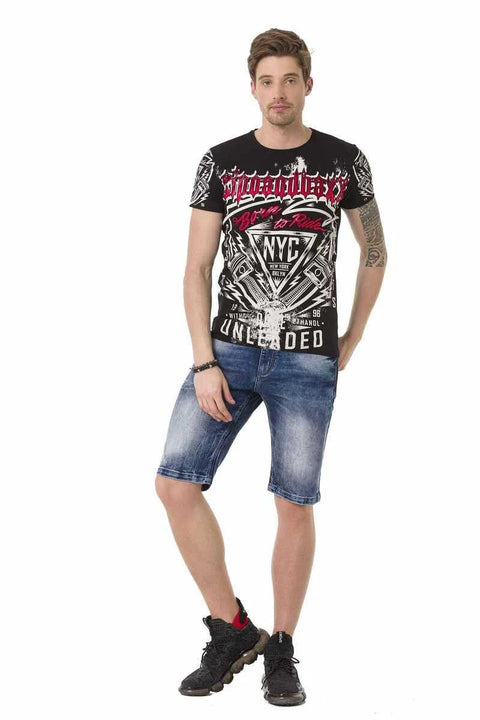 CT681 Pistons Printed Men's T-Shirt