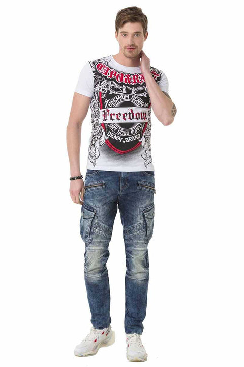 CT690 Patterned O Neck Men's T-Shirt