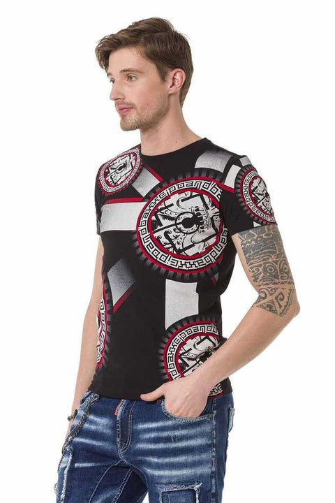 CT692 Flag Patterned T-Shirt