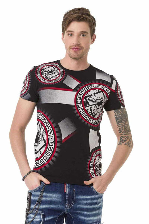 CT692 Flag Patterned T-Shirt