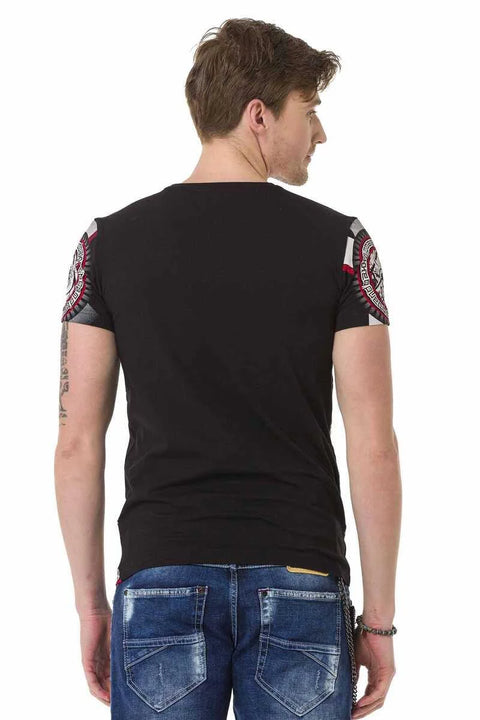 CT692 Flag Patterned T-Shirt