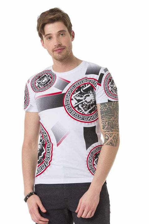 CT692 Flag Patterned T-Shirt