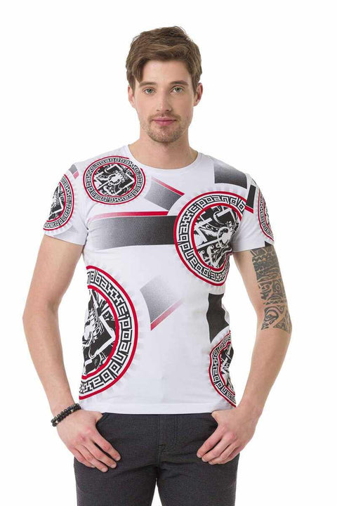 CT692 Flag Patterned T-Shirt