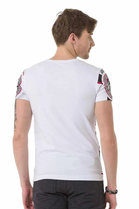 CT692 Flag Patterned T-Shirt