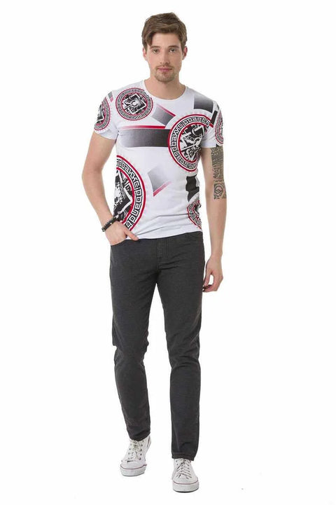 CT692 Flag Patterned T-Shirt
