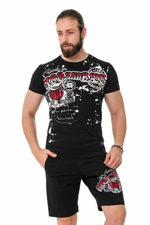 CT713 Bright Pattern Printed T-Shirt