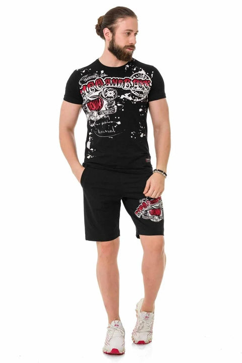CT713 Bright Pattern Printed T-Shirt