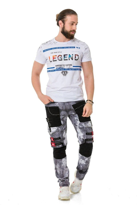 CT715 Stone Patterned T-Shirt