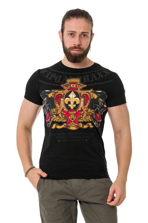 CT718 Panther Printed T-Shirt