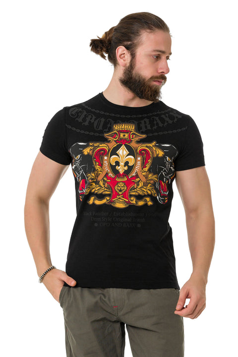 CT718 Panther Printed T-Shirt