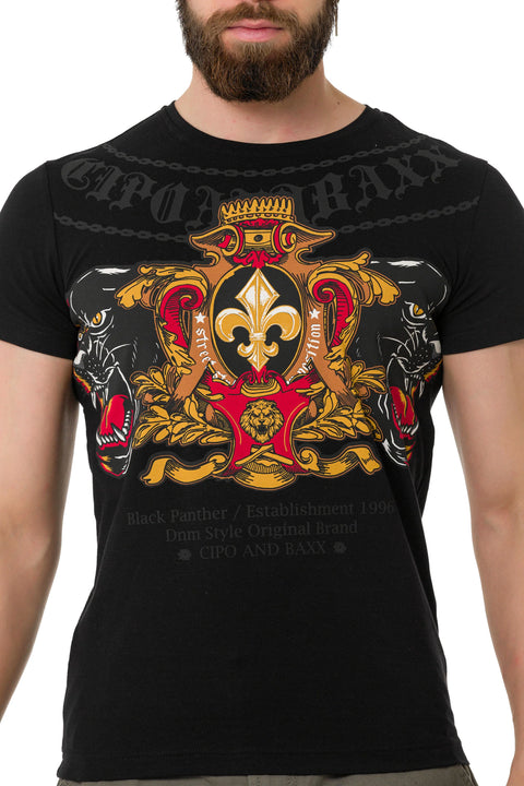 CT718 Panther Printed T-Shirt