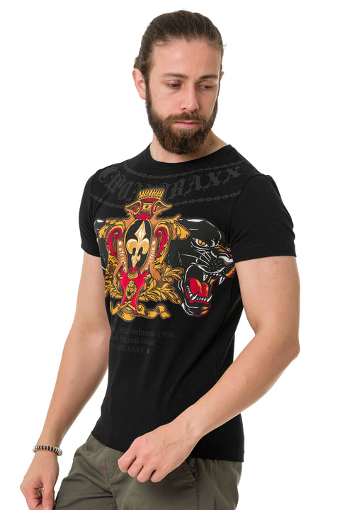 CT718 Panther Printed T-Shirt