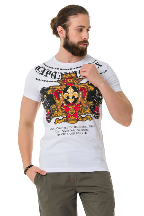 CT718 Panther Printed T-Shirt
