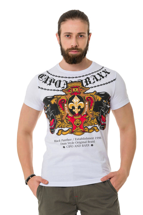 CT718 Panther Printed T-Shirt