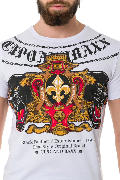CT718 Panther Printed T-Shirt