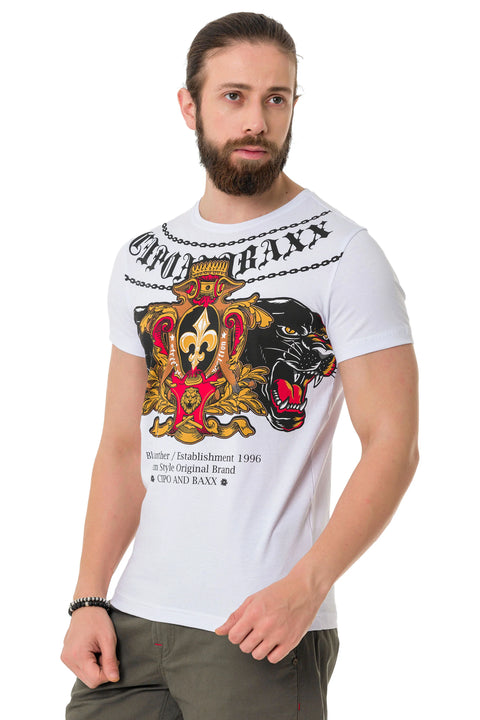 CT718 Panther Printed T-Shirt