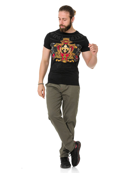CT718 Panther Printed T-Shirt