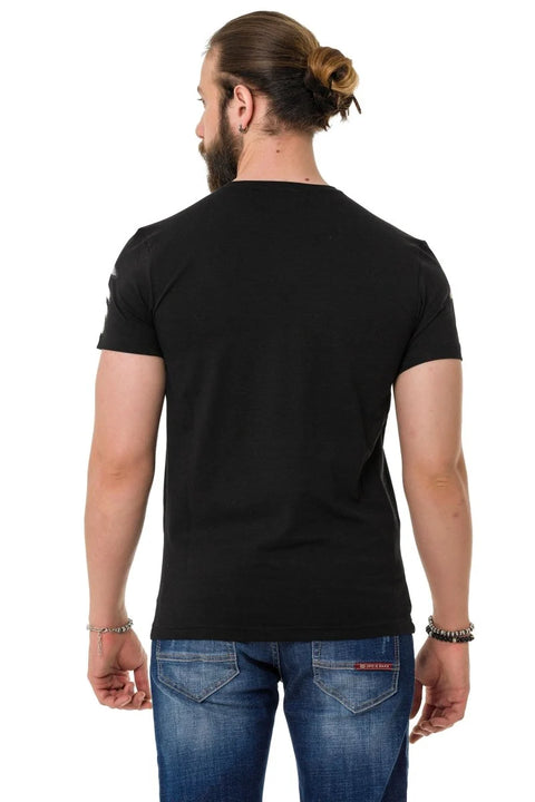 CT728 Stone Vintage Print T-Shirt