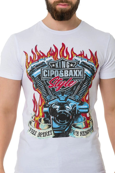 CT730 Hot Rod Engine T-Shirt
