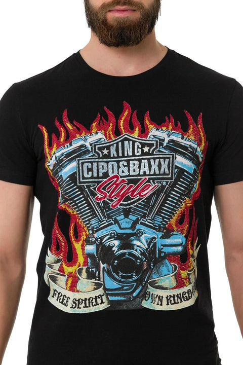 CT730 Hot Rod Engine T-Shirt