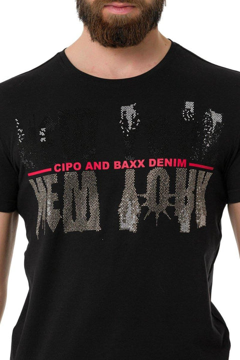 CT733 Stony New York Printed T-Shirt