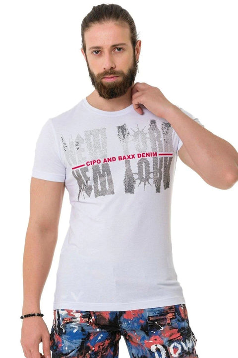 CT733 Stony New York Printed T-Shirt