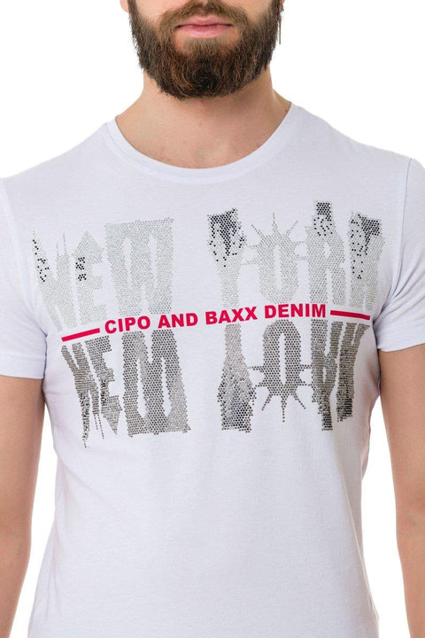 CT733 Stony New York Printed T-Shirt