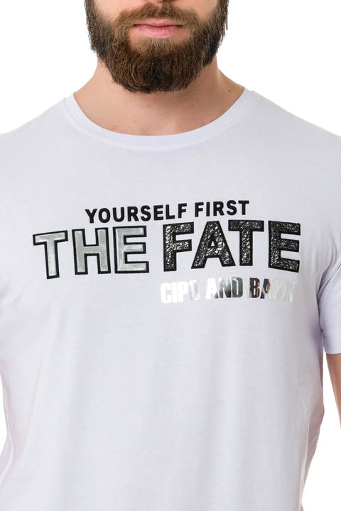 CT735 Shiny Embossed T-Shirt