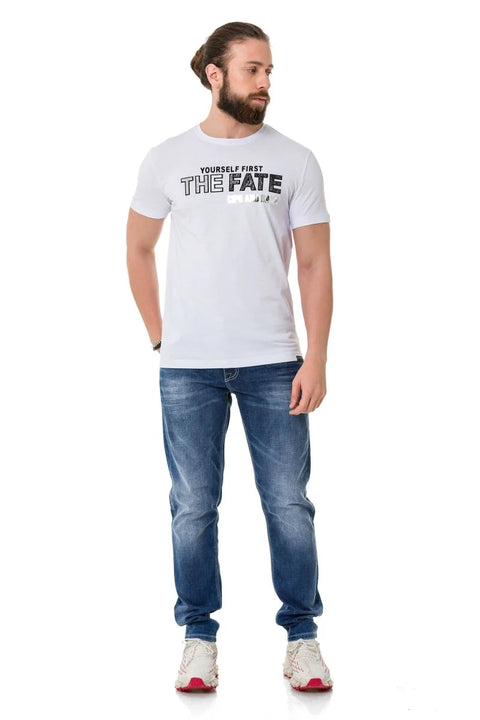 CT735 Shiny Embossed T-Shirt