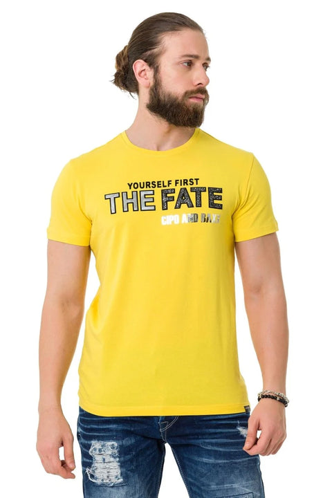 CT735 Shiny Embossed T-Shirt