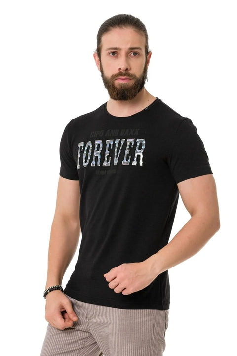 CT736 Shiny Embossed T-Shirt
