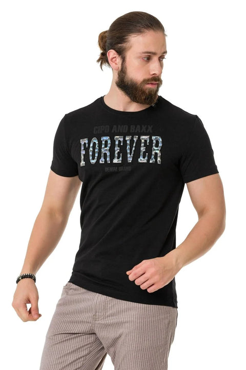 CT736 Shiny Embossed T-Shirt