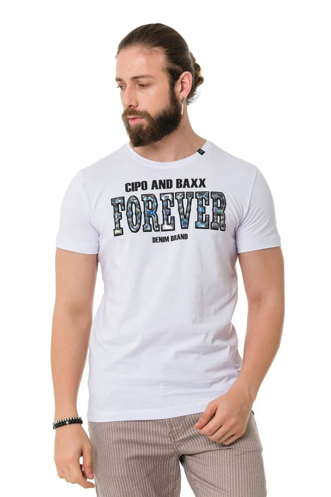 CT736 Shiny Embossed T-Shirt
