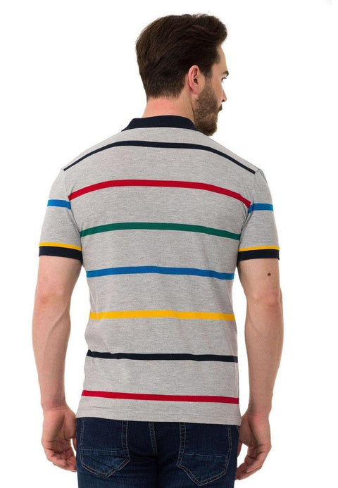 CT749 Multicolored Polo Neck T-Shirt