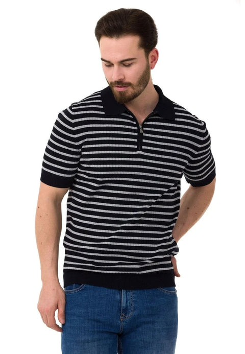 CT751 Striped Knitwear T-Shirt