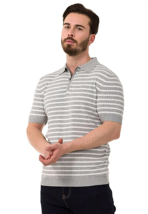 CT751 Striped Knitwear T-Shirt